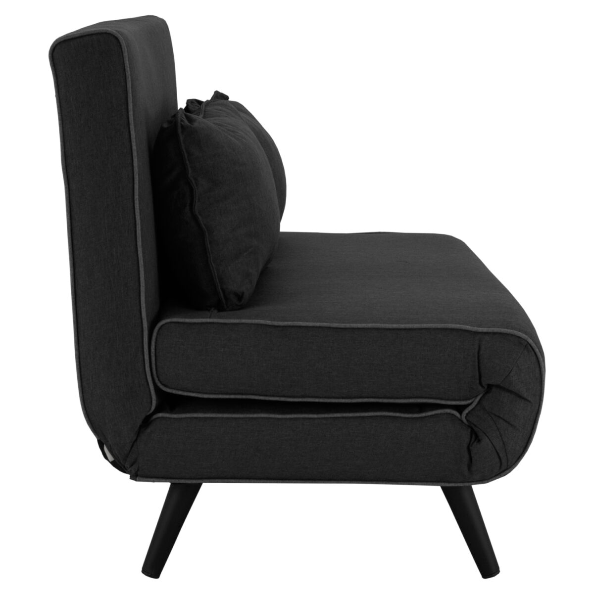 ΚΑΝΑΠΕΣ ΚΡΕΒΑΤΙ 2 ΑΤΟΜΩΝ ASMA LH10.3077.03 ΣΚΟΥΡΟ ΓΚΡΙ ΥΦΑΣΜΑ 140x80x77Yεκ. - Image 5