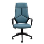 ΚΑΡΕΚΛΑ ΓΡΑΦΕΙΟΥ ANIVIA LH10.1054.06 ΓΚΡΙ ΣΙΕΛ & ΠΟΔΙ ΜΑΥΡΟ 64x61x126 εκ. - Image 3