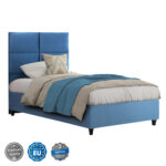 ΚΡΕΒΑΤΙ MILO ΜΠΛΕ ΒΕΛΟΥΔΟ LH10.652.09 ΓΙΑ ΣΤΡΩΜΑ 90x200 εκ.