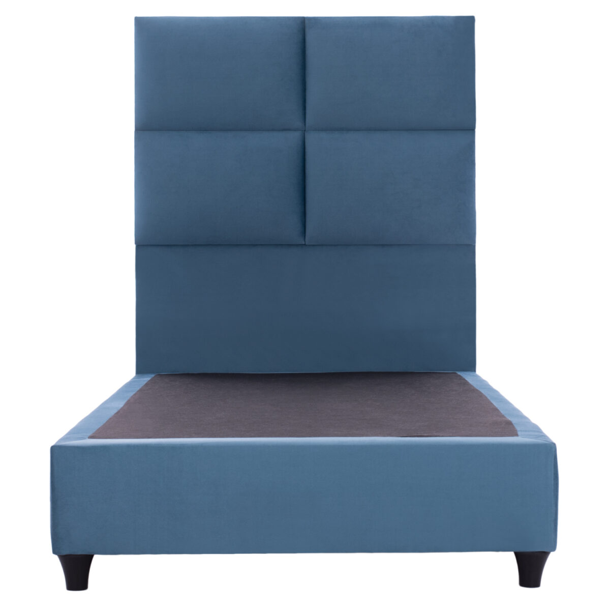 ΚΡΕΒΑΤΙ MILO ΜΠΛΕ ΒΕΛΟΥΔΟ LH10.652.09 ΓΙΑ ΣΤΡΩΜΑ 90x200 εκ. - Image 3