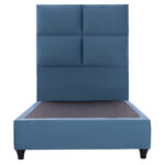 ΚΡΕΒΑΤΙ MILO ΜΠΛΕ ΒΕΛΟΥΔΟ LH10.652.09 ΓΙΑ ΣΤΡΩΜΑ 90x200 εκ. - Image 3