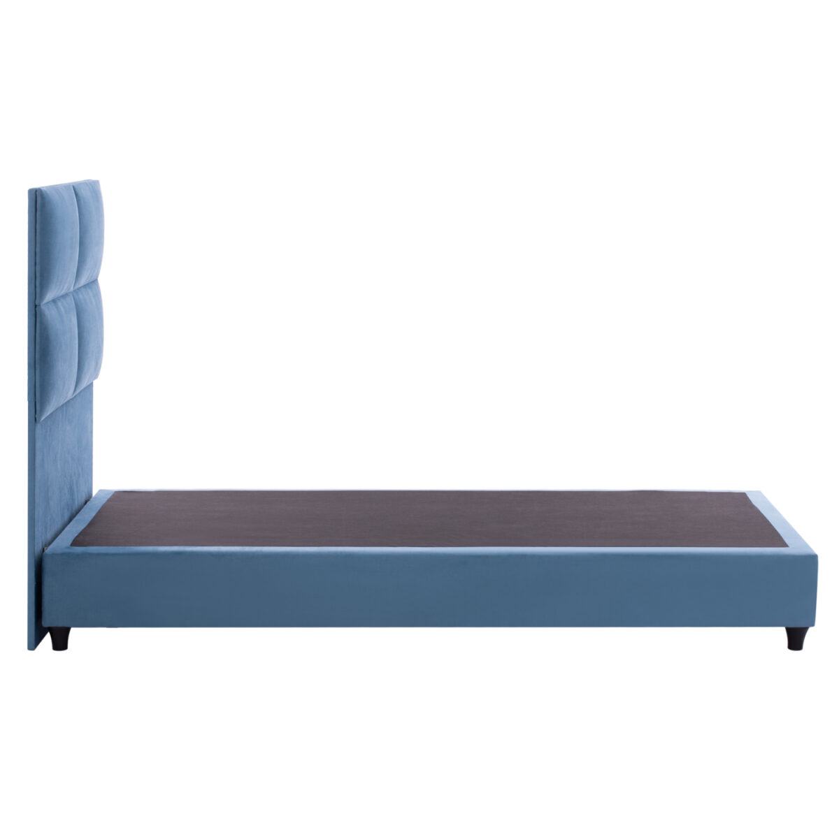 ΚΡΕΒΑΤΙ MILO ΜΠΛΕ ΒΕΛΟΥΔΟ LH10.652.09 ΓΙΑ ΣΤΡΩΜΑ 90x200 εκ. - Image 4