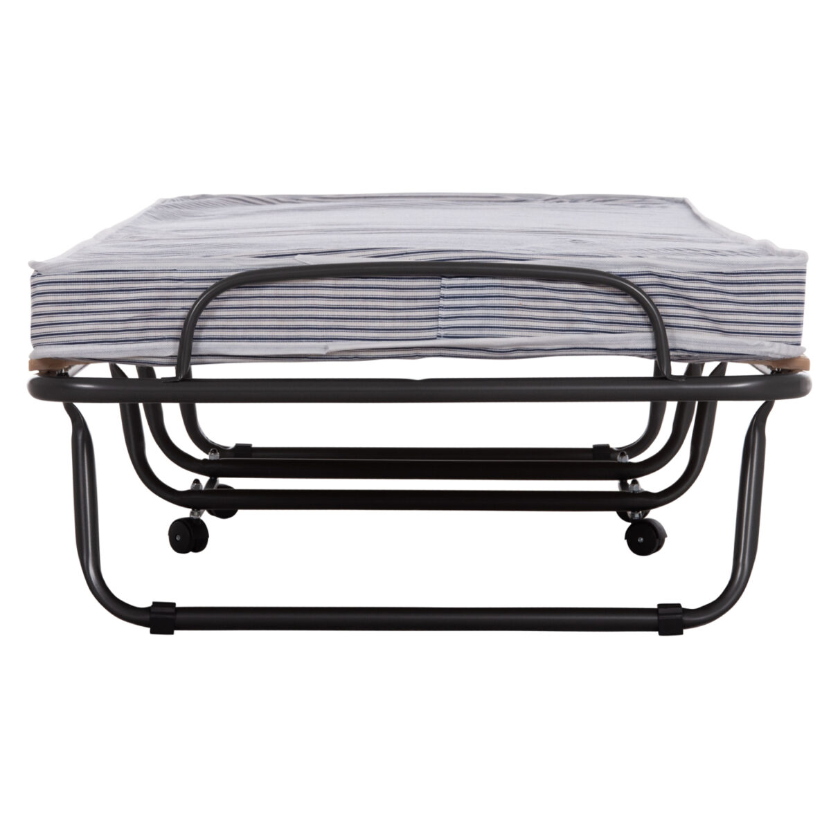 ΚΡΕΒΑΤΙ-ΡΑΝΤΖΟ ΙΤΑΛΙΑΣ NOBLE LH10.393.01 ΜΕΤΑΛΛΙΚΟ ΜΕ ΡΟΔΕΣ & ΣΤΡΩΜΑ 9εκ ΜΠΛΕ-ΛΕΥΚΟ 80x182x37.5Υεκ. - Image 5