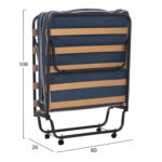 ΚΡΕΒΑΤΙ-ΡΑΝΤΖΟ ΙΤΑΛΙΑΣ SLADE LH10.604.03 ΜΕΤΑΛ. ΜΕ ΡΟΔΕΣ & ΣΤΡΩΜΑ 6,5εκ ΟΨΗ ΤΖΙΝ 80x183x37,5Yεκ - Image 3