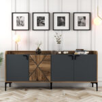 ΜΠΟΥΦΕΣ ΜΕΛΑΜΙΝΗΣ ΚΑΡΥΔΙ ΚΑΙ ΑΝΘΡΑΚΙ 180x35x78Yεκ. LH10.9433.01 - Image 3