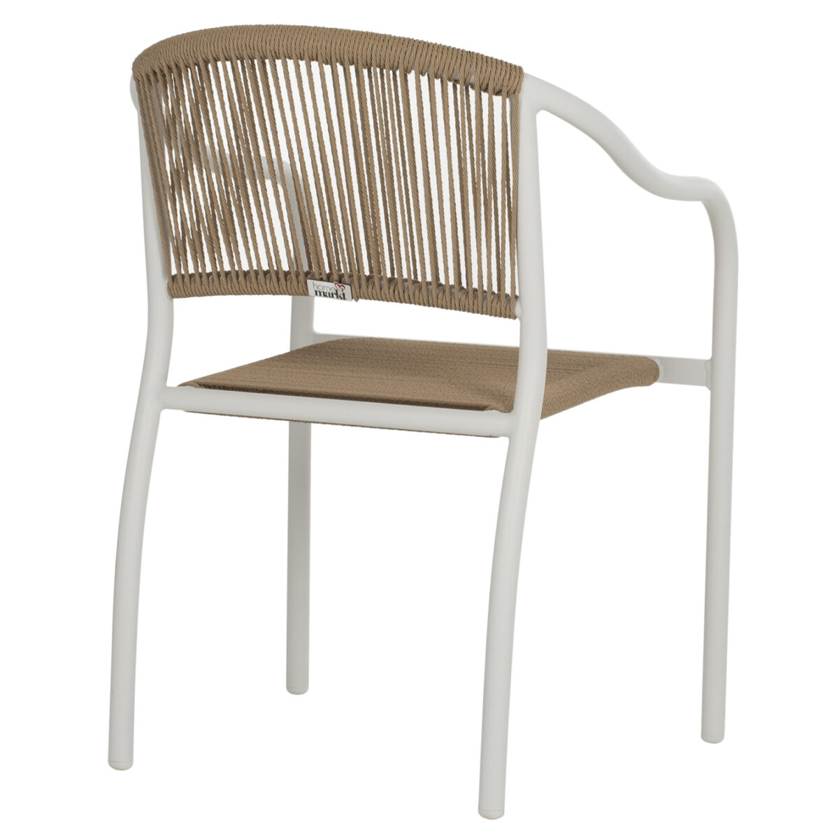 ΠΟΛΥΘΡΟΝΑ ΑΛΟΥΜΙΝΙΟΥ ΛΕΥΚΟ ΜΕ PE RATTAN WICKER LH10.5856.01 57x63x80Yεκ. - Image 5
