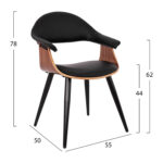 ΠΟΛΥΘΡΟΝΑΚΙ ΣΥΝΕΡΓΑΣΙΑΣ SUPERIOR PRO LH10.1111.01 ΚΑΡΥΔΙ-ΜΑΥΡO PU 55x50x78Yεκ. - Image 2