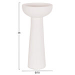 ΣΕΤ 3 ΕΠΙΤΡΑΠΕΖΙΑ ΔΙΑΚΟΣΜΗΤΙΚΑ ΒΑΖΑ LEKKAN LH10.21142.01 ΤΕΡΑΚΟΤΑ ΣΕ ΛΕΥΚΟ & ΜΑΥΡΟ - Image 2