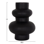 ΣΕΤ 3 ΕΠΙΤΡΑΠΕΖΙΑ ΔΙΑΚΟΣΜΗΤΙΚΑ ΒΑΖΑ LEKKAN LH10.21142.01 ΤΕΡΑΚΟΤΑ ΣΕ ΛΕΥΚΟ & ΜΑΥΡΟ - Image 3