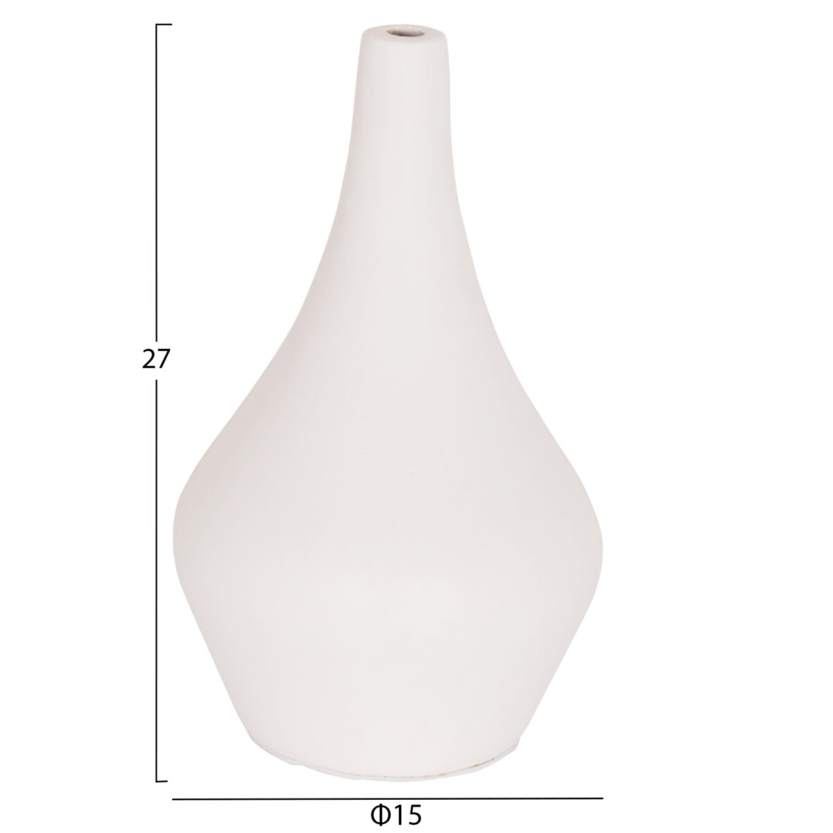 ΣΕΤ 3 ΕΠΙΤΡΑΠΕΖΙΑ ΔΙΑΚΟΣΜΗΤΙΚΑ ΒΑΖΑ DENI LH10.21141 FIBER CEMENT ΣΕ ΛΕΥΚΟ - Image 3