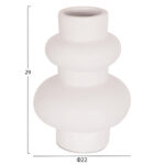 ΣΕΤ 3 ΕΠΙΤΡΑΠΕΖΙΑ ΔΙΑΚΟΣΜΗΤΙΚΑ ΒΑΖΑ LEKKAN LH10.21142.02 ΤΕΡΑΚΟΤΑ ΣΕ ΛΕΥΚΟ & ΜΑΥΡΟ - Image 3