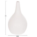 ΣΕΤ 3 ΕΠΙΤΡΑΠΕΖΙΑ ΔΙΑΚΟΣΜΗΤΙΚΑ ΒΑΖΑ DENI LH10.21141 FIBER CEMENT ΣΕ ΛΕΥΚΟ - Image 4