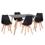 ΣΕΤ ΤΡΑΠΕΖΑΡΙΑΣ 5ΤΜΧ VEGAS LH10.21185 MDF TOP ΣΕ ΑΝΟΙΧΤΟ ΓΚΡΙ--ΠΟΔΙΑ ΟΞΙΑΣ