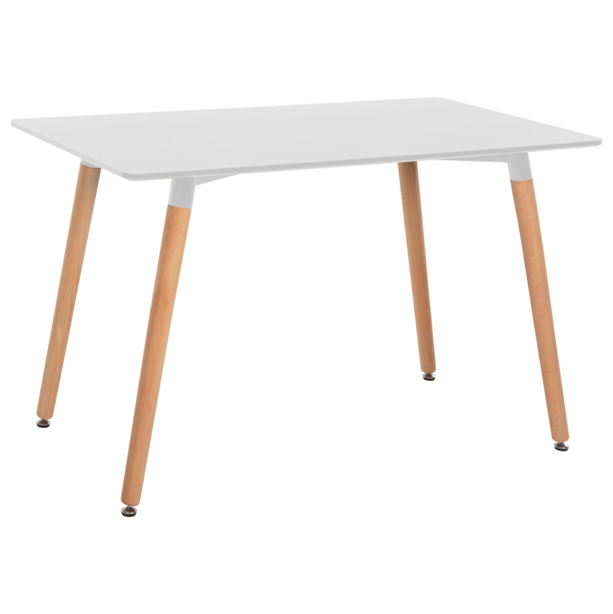 ΤΡΑΠΕΖΙ MINIMAL LH10.8581.01 ΛΕΥΚΟ MDF-ΠΟΔΙΑ ΟΞΙΑ ΣΕ ΦΥΣΙΚΟ ΧΡΩΜΑ- 120Χ60X74Υεκ. - Image 1
