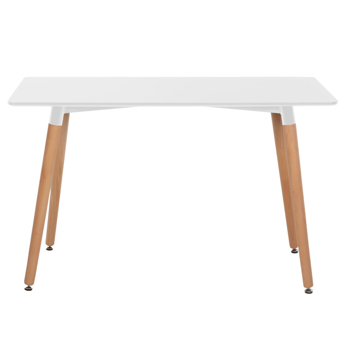 ΤΡΑΠΕΖΙ MINIMAL LH10.8581.01 ΛΕΥΚΟ MDF-ΠΟΔΙΑ ΟΞΙΑ ΣΕ ΦΥΣΙΚΟ ΧΡΩΜΑ- 120Χ60X74Υεκ. - Image 3