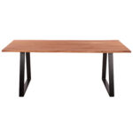 ΤΡΑΠΕΖΙ ΤΡΑΠΕΖΑΡΙΑΣ SOFIA SLIM LH10.8501.11 ΑΠΟ ΜΑΣΙΦ ΞΥΛΟ ΑΚΑΚΙΑΣ 200x100x77Υ εκ. - Image 3