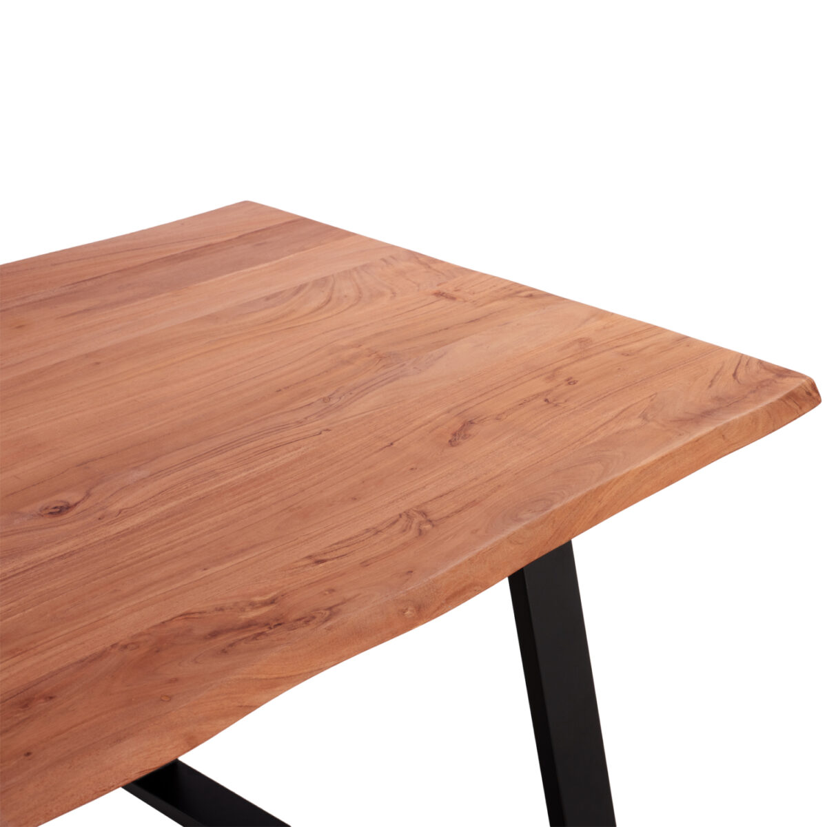 ΤΡΑΠΕΖΙ ΤΡΑΠΕΖΑΡΙΑΣ SOFIA SLIM LH10.8501.11 ΑΠΟ ΜΑΣΙΦ ΞΥΛΟ ΑΚΑΚΙΑΣ 200x100x77Υ εκ. - Image 4