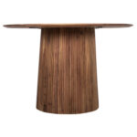 ΤΡΑΠΕΖΙ ΤΡΑΠΕΖΑΡΙΑΣ ΣΤΡΟΓΓΥΛΟ GROOT LH10.9684 ΜΑΣΙΦ ΞΥΛΟ ΑΚΑΚΙΑΣ ΣΕ ΦΥΣΙΚΟ Φ120x79Υεκ - Image 4