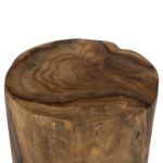 ΒΟΗΘΗΤΙΚΟ ΤΡΑΠΕΖΑΚΙ ΑΠΟ ΜΑΣΙΦ ΞΥΛΟ ΤEAK ΦΥΣΙΚΟ Φ30X40Υεκ. LH10.9349 - Image 4