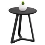 ΒΟΗΘΗΤΙΚΟ ΤΡΑΠΕΖΑΚΙ ROCKET LH10.9587.01 MDF ΜΑΥΡΟ ΜΑΡΜΑΡΟ-ΜΑΥΡΗ ΜΕΤΑΛΛΙΚΗ ΒΑΣΗ Φ45x55Υεκ.