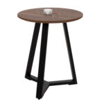 ΒΟΗΘΗΤΙΚΟ ΤΡΑΠΕΖΑΚΙ ROCKET LH10.9587.04 MDF ΚΑΡΥΔΙ-ΜΑΥΡΗ ΜΕΤΑΛΛΙΚΗ ΒΑΣΗ Φ45x55Υεκ.