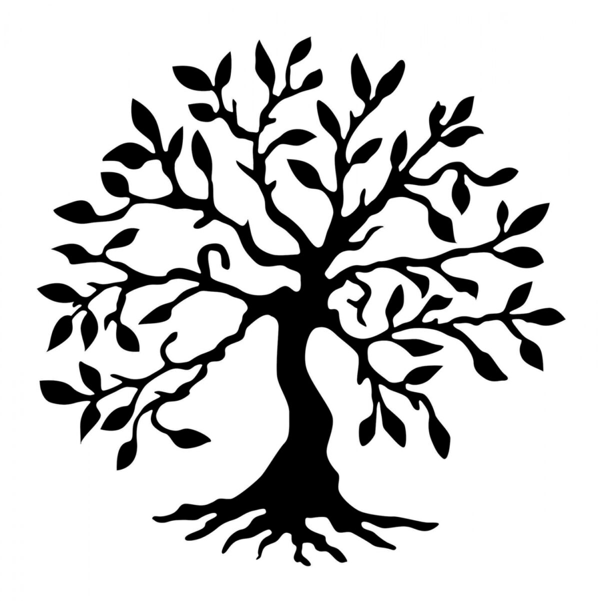 ΔΙΑΚΟΣΜΗΤΙΚΟ ΤΟΙΧΟΥ 100% ΜΕΤΑΛΛΙΚΟ ΜΑΥΡΟ ΔΕΝΤΡΟ 60Χ60 LH10.7208 - Image 1