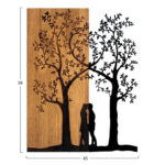 ΔΙΑΚΟΣΜΗΤΙΚΟ ΤΟΙΧΟΥ LH10.4753-ΜΕΤΑΛΛΟ ΜΑΥΡΟ-ΞΥΛΟ 45x3(βάθος)x58Υεκ. - Image 3