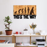 ΔΙΑΚΟΣΜΗΤΙΚΟ ΤΟΙΧΟΥ LH10.4809-ΦΥΛΛΑ ΜΕΤΑΛΛΟΥ ΜΑΥΡΑ-ΞΥΛΟ 58x3(βάθος)x37Υεκ. - Image 2