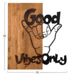 ΔΙΑΚΟΣΜΗΤΙΚΟ ΤΟΙΧΟΥ LH10.4810-ΜΕΤΑΛΛΟ ΣΕ ΜΑΥΡΟ-ΞΥΛΟ 50x3(βάθος)x58Υεκ. - Image 3