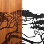 ΔΙΑΚΟΣΜΗΤΙΚΟ ΤΟΙΧΟΥ ΣΧΗΜΑ ΔΕΝΤΡΟΥ LH10.4653 ΜΕΤΑΛΛΟ-ΞΥΛΟ 148x3x70Υεκ. - Image 5