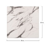 ΕΠΙΦΑΝΕΙΑ ΤΡΑΠΕΖΙΟΥ WERZALIT 80Χ80Χ3.5εκ. MARBLE WHITE-GREY 5657 LH10.5231.11 - Image 2