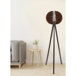 ΦΩΤΙΣΤΙΚΟ ΔΑΠΕΔΟΥ ΞΥΛΙΝΟ ΜΕ ΚΑΡΥΔΙ ΚΑΠΕΛΟ ΑΠΟ MDF LH10.7375.03 Φ36x145Υ εκ. - Image 2