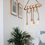 ΦΩΤΙΣΤΙΚΟ ΟΡΟΦΗΣ 4ΦΩΤΟ ΞΥΛΙΝΟ ΜΕ ΣΧΟΙΝΙ LH10.7321 65x8x82 εκ. - Image 5