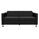 ΚΑΝΑΠΕΣ 3 ΘΕΣΙΟΣ CUBO PU ΜΑΥΡΟ LH10.3034.02 173χ71χ73Υεκ. - Image 3