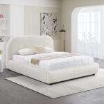 ΚΡΕΒΑΤΙ ΜΕ ΑΠΟΘ.ΧΩΡΟ KALLY LH10.729.03 ΜΠΕΖ FAUX FUR ΥΦΑΣΜΑ--ΓΙΑ ΣΤΡΩΜΑ 160x200εκ