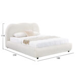 ΚΡΕΒΑΤΙ ΜΕ ΑΠΟΘ.ΧΩΡΟ KALLY LH10.729.03 ΜΠΕΖ FAUX FUR ΥΦΑΣΜΑ--ΓΙΑ ΣΤΡΩΜΑ 160x200εκ - Image 3