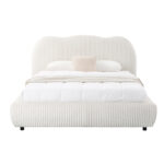 ΚΡΕΒΑΤΙ ΜΕ ΑΠΟΘ.ΧΩΡΟ KALLY LH10.729.03 ΜΠΕΖ FAUX FUR ΥΦΑΣΜΑ--ΓΙΑ ΣΤΡΩΜΑ 160x200εκ - Image 4