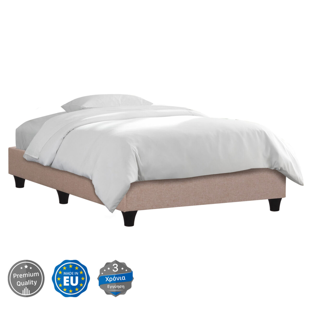 ΚΡΕΒΑΤΙ-ΥΠΟΣΤΡΩΜΑ SIGGY LH10.722.30 ΧΩΡΙΣ ΑΠΟΘ.ΧΩΡΟ--ΜΠΕΖ ΥΦΑΣΜΑ--ΓΙΑ 90Χ200εκ. - Image 1