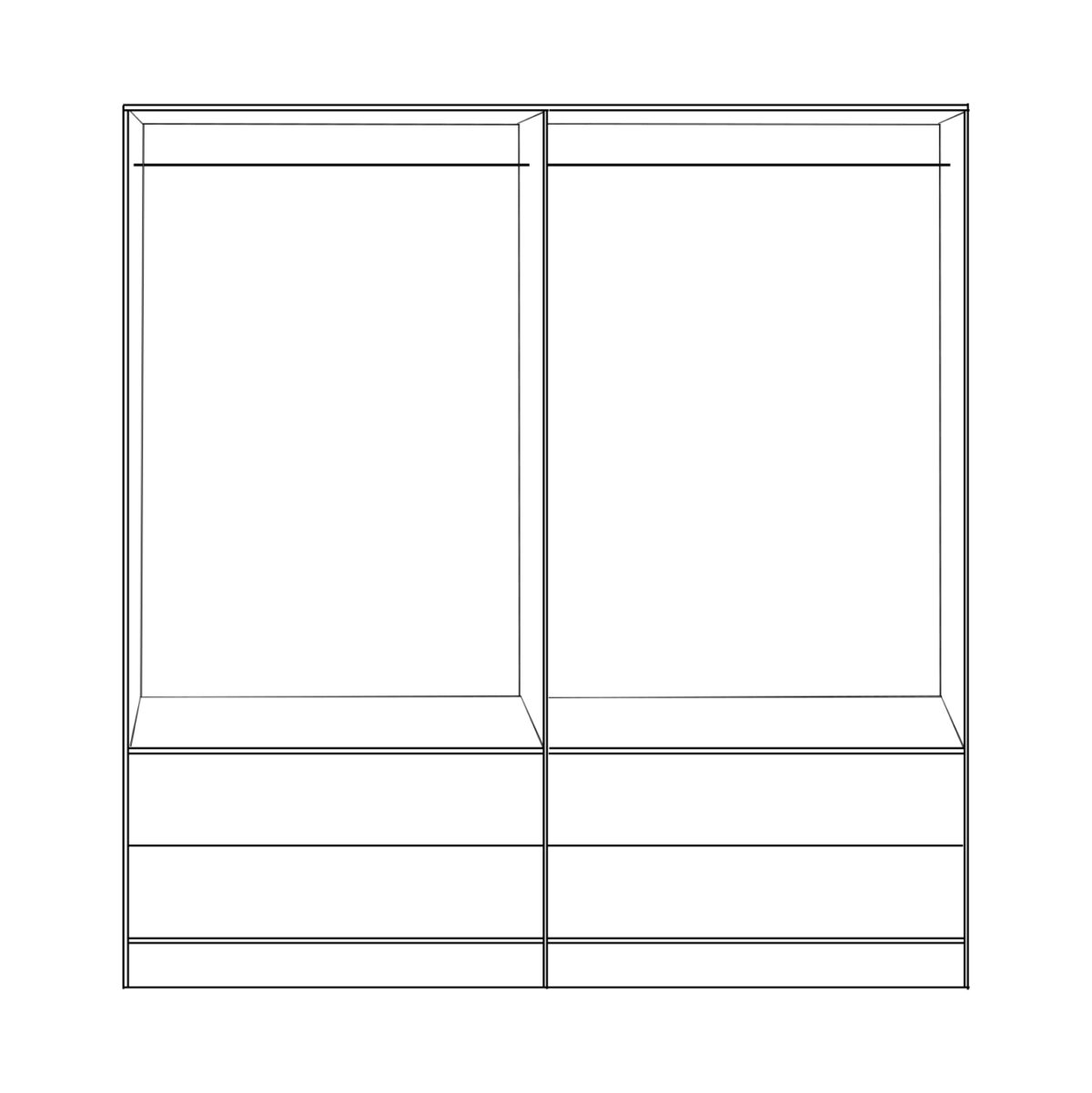 ΝΤΟΥΛΑΠΑ 4ΦΥΛΛΗ REINA ME 4 ΣΥΡΤΑΡΙΑ LH10.21259 ΜΕΛΑΜΙΝΗ ΓΚΡΙ-SONAMA 160x42x180Υεκ - Image 3