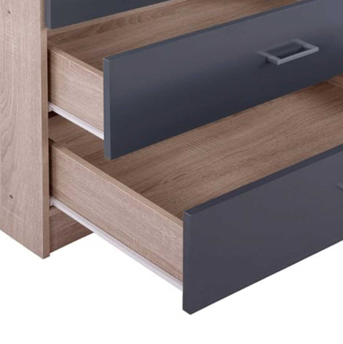 ΝΤΟΥΛΑΠΑ 4ΦΥΛΛΗ REINA ME 4 ΣΥΡΤΑΡΙΑ LH10.21259 ΜΕΛΑΜΙΝΗ ΓΚΡΙ-SONAMA 160x42x180Υεκ - Image 5