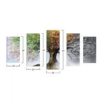ΠΕΝΤΑΠΤΥΧΟΣ ΠΙΝΑΚΑΣ MDF FOUR SEASONS LH10.7206.05 100X60x0,3 εκ. - Image 2