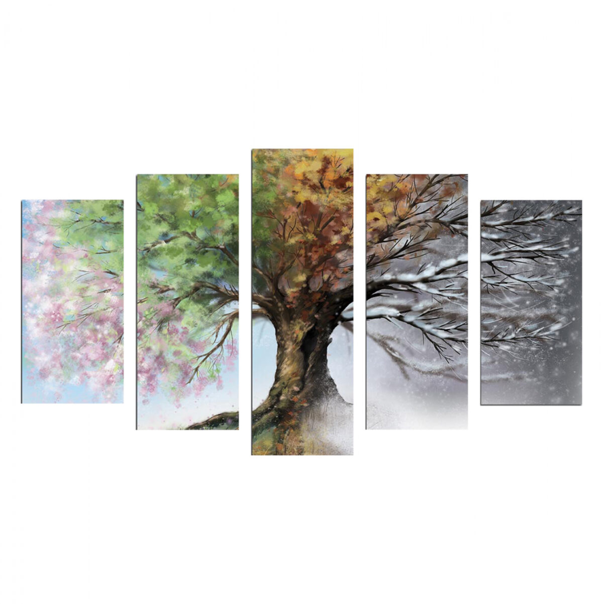 ΠΕΝΤΑΠΤΥΧΟΣ ΠΙΝΑΚΑΣ MDF FOUR SEASONS LH10.7206.05 100X60x0,3 εκ. - Image 1