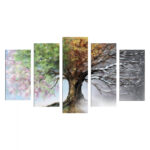 ΠΕΝΤΑΠΤΥΧΟΣ ΠΙΝΑΚΑΣ MDF FOUR SEASONS LH10.7206.05 100X60x0,3 εκ.
