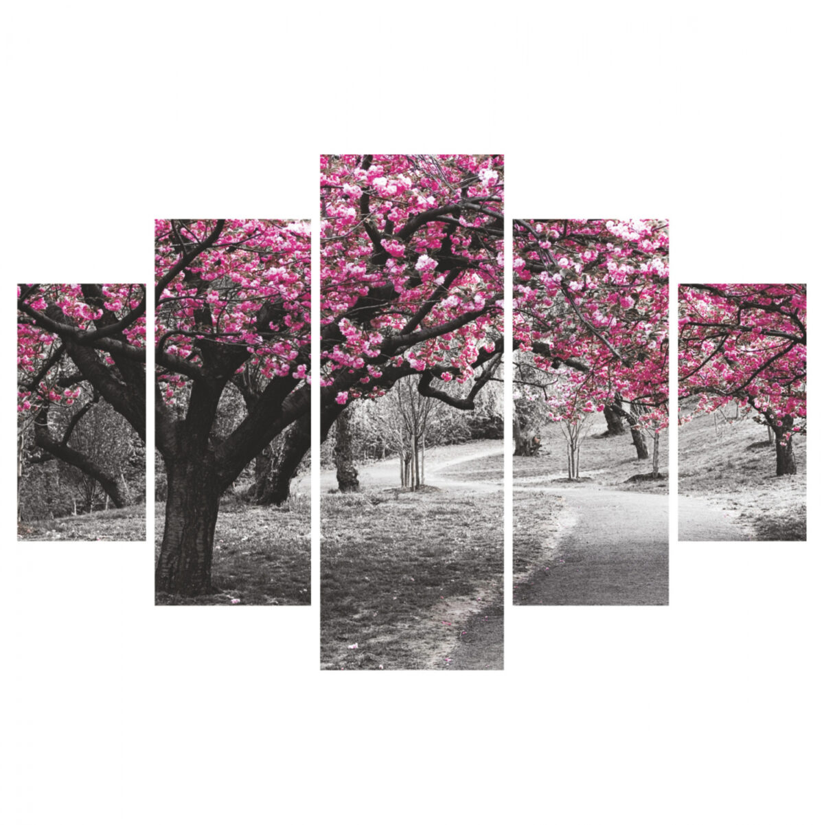 pinakas-pentaptycho-mdf-blooming-tree-82 ΠΙΝΑΚΑΣ ΠΕΝΤΑΠΤΥΧΟ MDF BLOOMING TREE 82Χ56x3 LH10.7207.04 - Image 1