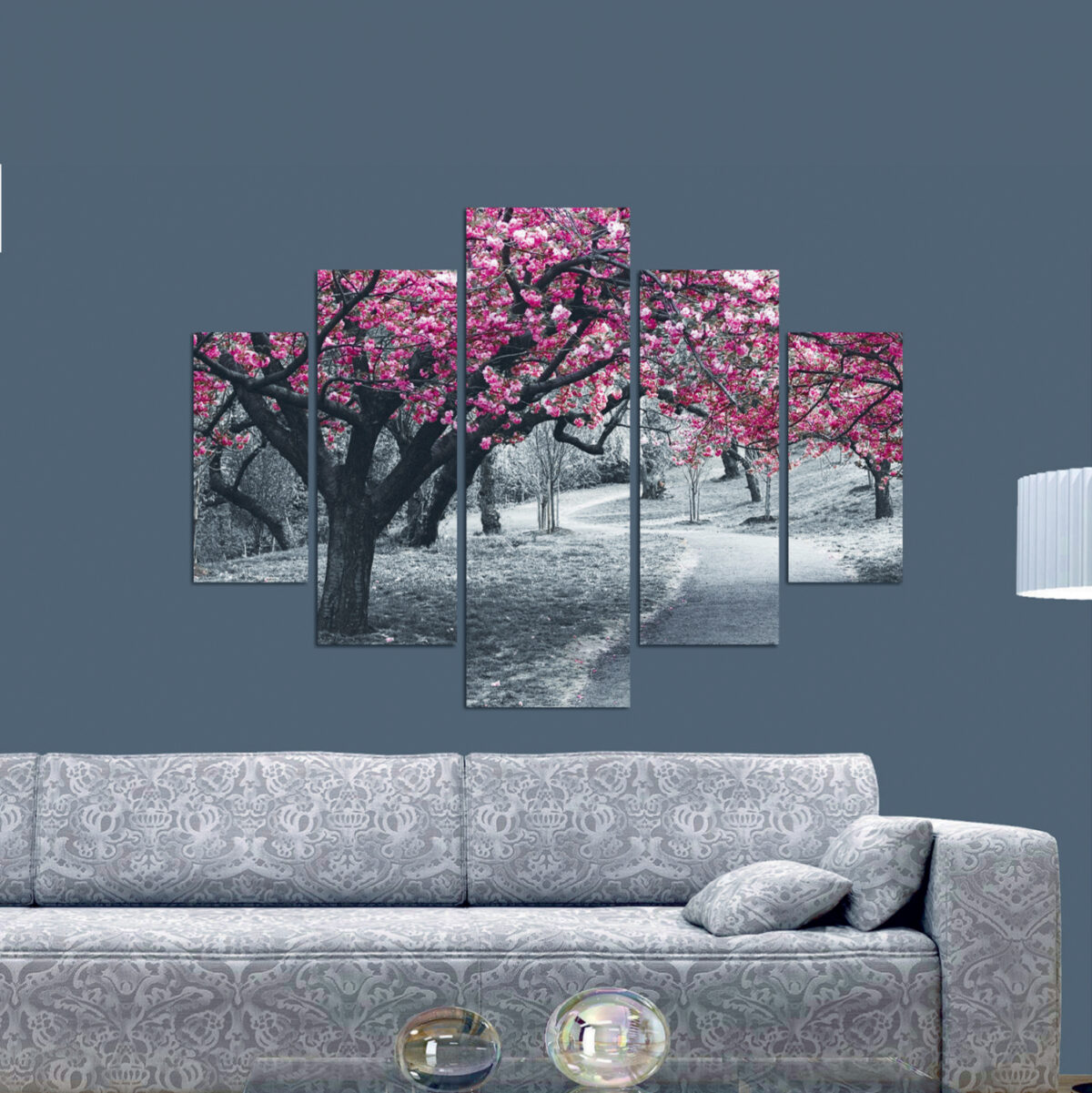 ΠΙΝΑΚΑΣ ΠΕΝΤΑΠΤΥΧΟ MDF BLOOMING TREE 82Χ56x3  LH10.7207.04 - Image 3