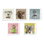 ΠΙΝΑΚΑΣ ΠΕΝΤΑΠΤΥΧΟ MDF CLEVER PETS LH10.7205.01 75X0,3X15 εκ. - Image 2