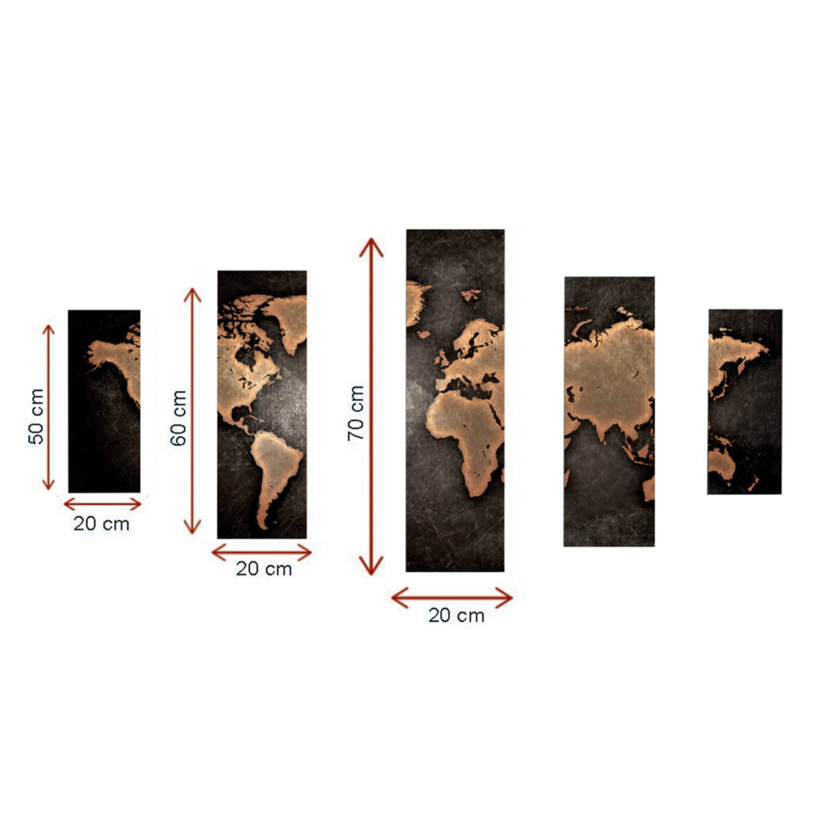 ΠΙΝΑΚΑΣ ΠΕΝΤΑΠΤΥΧΟ ΣΕ ΚΑΜΒΑ LH10.7331 105X3X70 εκ. - Image 2