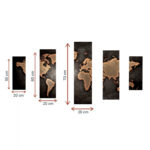 ΠΙΝΑΚΑΣ ΠΕΝΤΑΠΤΥΧΟ ΣΕ ΚΑΜΒΑ LH10.7331 105X3X70 εκ. - Image 2