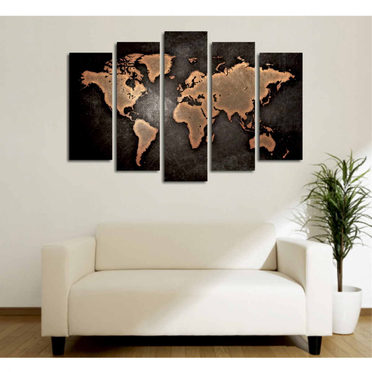 ΠΙΝΑΚΑΣ ΠΕΝΤΑΠΤΥΧΟ ΣΕ ΚΑΜΒΑ LH10.7331 105X3X70 εκ. - Image 4