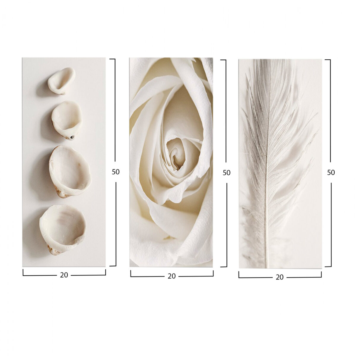 ΠΙΝΑΚΑΣ ΤΡΙΠΤΥΧΟ MDF NATURAL ELEMENTS LH10.7204.05 60X0,3X50 εκ. - Image 2